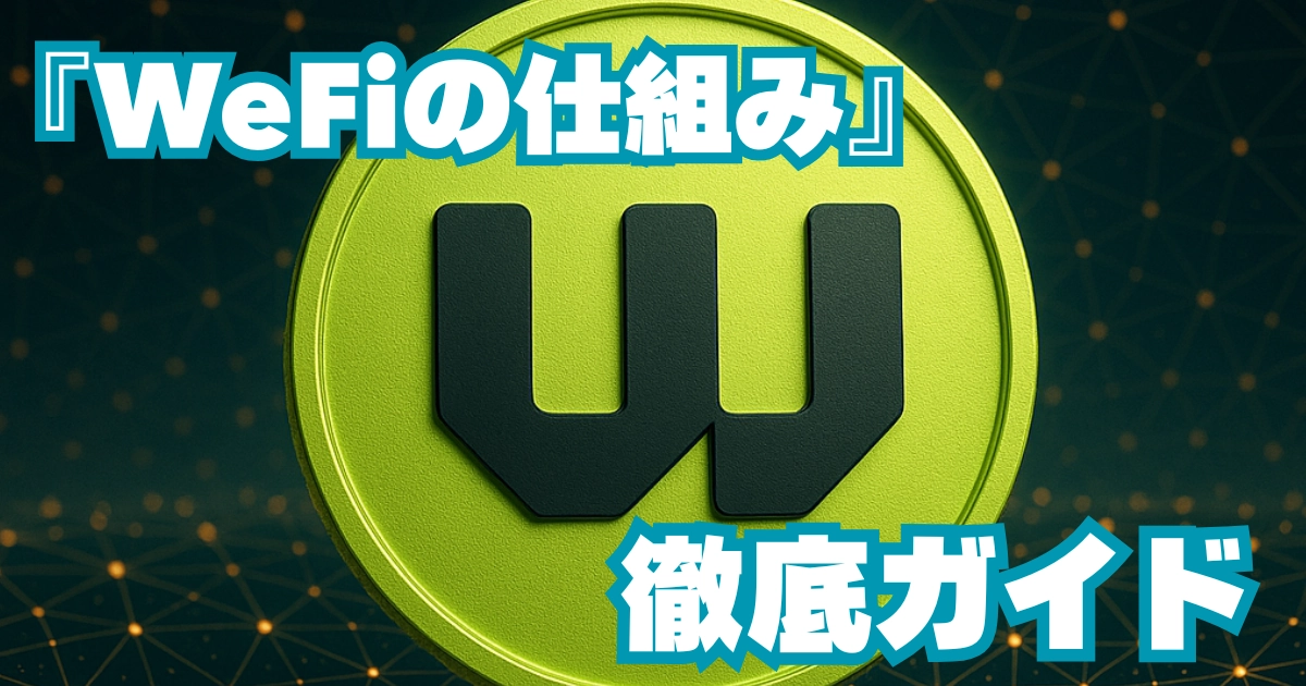 Wefi WeFiの仕組み|特徴・目的をわかりやすく解説 - WeFi Wiki